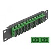 Krosownica światłowodowa 10&quot; 12-portowa SC Duplex 1U zielona Delock 66772