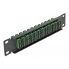 Krosownica światłowodowa 10" 12-portowa SC Duplex 1U zielona Delock 66772