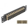 Krosownica światłowodowa 10&quot; 12-portowa SC Duplex 1U beżowa Delock 66773