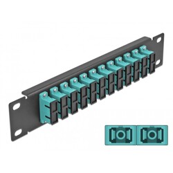 Krosownica światłowodowa 10" 12-portowa SC Duplex 1U morska Delock 66774