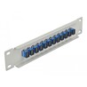 Krosownica światłowodowa 10" 12-portowa SC Simplex 1U szara Delock 66781