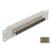 Krosownica światłowodowa 10&quot; 12-portowa SC Simplex 1U beżowa szara Delock 66783