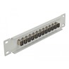 Krosownica światłowodowa 10" 12-portowa SC Simplex 1U beżowa szara Delock 66783