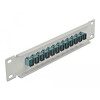 Krosownica światłowodowa 10&quot; 12-portowa SC Simplex 1U morska szara Delock 66784
