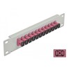 Krosownica światłowodowa 10" 12-portowa SC Simplex 1U fioletowa szara Delock 66785