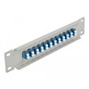 Krosownica światłowodowa 10&quot; 12-portowa LC Duplex 1U szara Delock 66786