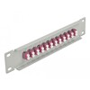 Krosownica światłowodowa 10&quot; 12-portowa LC Duplex 1U fioletowa szara Delock 66790
