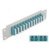 Krosownica światłowodowa 10&quot; 12-portowa LC Quad 1U morska szara Delock 66799