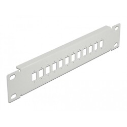 Krosownica światłowodowa 10" 12-portowa SC Simplex / LC Duplex 1U szara Delock 66803