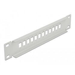 Krosownica światłowodowa 10" 12-portowa SC Simplex / LC Duplex 1U szara Delock 66803