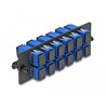 Światłowodowy panel adapterów SC Simplex UPC 12-portowy niebieski Delock 66925
