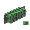 Światłowodowy panel adapterów SC Simplex APC 12-portowy zielony Delock 66926