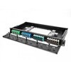Światłowodowy panel adapterów SC Simplex APC 12-portowy zielony Delock 66926