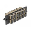 Światłowodowy panel adapterów SC Simplex OM1 / OM2 12-portowy beżowy Delock 66927