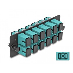 Światłowodowy panel adapterów SC Simplex OM4 12-portowy morski Delock 66928