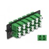 Światłowodowy panel adapterów LC Duplex APC 12-portowy zielony Delock 66931