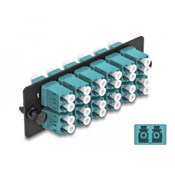 Światłowodowy panel adapterów LC Duplex OM4 12-portowy morski Delock 66933