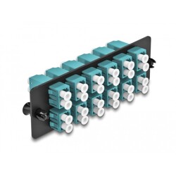 Światłowodowy panel adapterów LC Duplex OM4 12-portowy morski Delock 66933