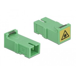 Adapter światłowodowy SC Simplex żeńskie do SC Simplex żeńskie z klapką osłonową lasera 4 szt. Delock 85925