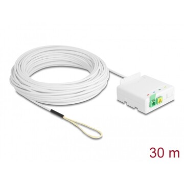 Skrzynka przyłączeniowa światłowodu 2 x SC/APC Simplex z zestawem kabli 30 m Delock 85933