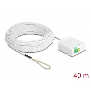 Skrzynka przyłączeniowa światłowodu 2 x SC/APC Simplex z zestawem kabli 40 m Delock 85934