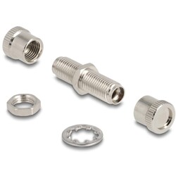Złącze światłowodowe SMA 905 Simplex żeńskie do SMA 905 Simplex żeńskie, metalowe Delock 86836