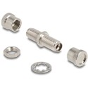Złącze światłowodowe SMA 905 Simplex żeńskie do SMA 905 Simplex żeńskie, metalowe Delock 86836