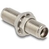 Złącze światłowodowe SMA 905 Simplex żeńskie do SMA 905 Simplex żeńskie, metalowe Delock 86836