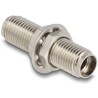 Złącze światłowodowe SMA 905 Simplex żeńskie do SMA 905 Simplex żeńskie, metalowe Delock 86836