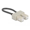 Adapter światłowodowy z pętlą zwrotną, SC / OM2, wielomodowy, beżowy Delock 86922