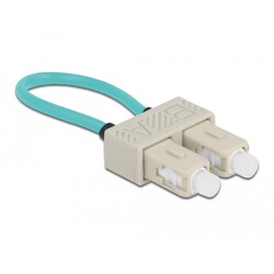 Adapter światłowodowy z pętlą zwrotną, SC / OM3, wielomodowy, beżowy Delock 86923