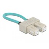 Adapter światłowodowy z pętlą zwrotną, SC / OM3, wielomodowy, beżowy Delock 86923