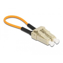 Adapter światłowodowy z pętlą zwrotną, LC / OM1, wielomodowy, beżowy Delock 86925