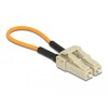 Adapter światłowodowy z pętlą zwrotną, LC / OM2, wielomodowy, beżowy Delock 86930