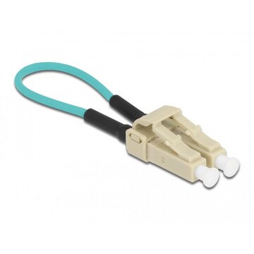 Adapter światłowodowy z pętlą zwrotną, LC / OM3, wielomodowy, beżowy Delock 86931