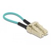 Adapter światłowodowy z pętlą zwrotną, LC / OM3, wielomodowy, beżowy Delock 86931