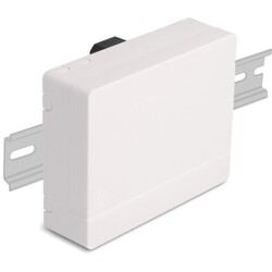 Łącznica światłowodowa na szynie DIN Rail 4-portowa SC Simplex / LC Duplex, biała Delock 87141