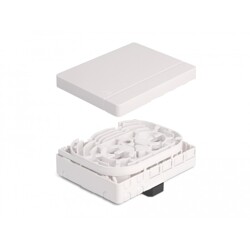 Łącznica światłowodowa na szynie DIN Rail 4-portowa SC Simplex / LC Duplex, biała Delock 87141