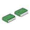 Adapter światłowodowy HD LC Hexaplex żeńskie na LC Hexaplex żeńskie, zielony Delock 87925