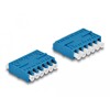 Adapter światłowodowy HD LC Hexaplex żeńskie na LC Hexaplex żeńskie, niebieski Delock 87926