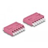 Adapter światłowodowy HD LC Hexaplex żeńskie na LC Hexaplex żeńskie, fioletowy Delock 87928