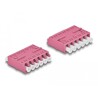 Adapter światłowodowy HD LC Hexaplex żeńskie na LC Hexaplex żeńskie, fioletowy Delock 87928