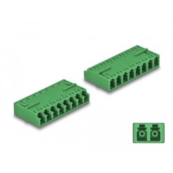 Adapter światłowodowy HD LC Octuplex żeńskie na LC Octuplex żeńskie, zielony Delock 87929