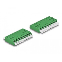 Adapter światłowodowy HD LC Octuplex żeńskie na LC Octuplex żeńskie, zielony Delock 87929