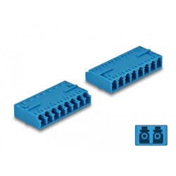 Adapter światłowodowy HD LC Octuplex żeńskie na LC Octuplex żeńskie, niebieski Delock 87930