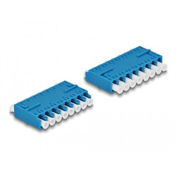 Adapter światłowodowy HD LC Octuplex żeńskie na LC Octuplex żeńskie, niebieski Delock 87930