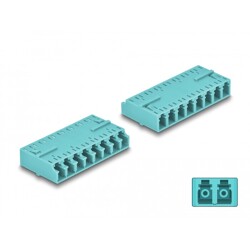 Adapter światłowodowy HD LC Octuplex żeńskie na LC Octuplex żeńskie, morski Delock 87931