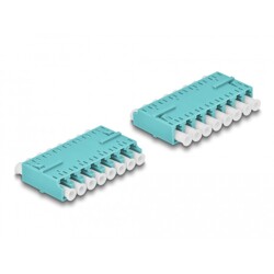 Adapter światłowodowy HD LC Octuplex żeńskie na LC Octuplex żeńskie, morski Delock 87931