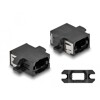 Adapter światłowodowy MPO żeńskie na MPO żeńskie, czarny Delock 87932
