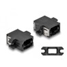 Adapter światłowodowy MPO żeńskie na MPO żeńskie, czarny Delock 87932